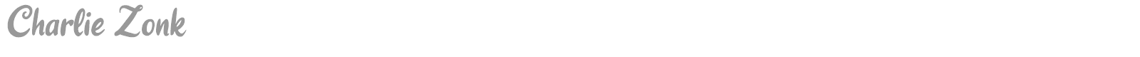 Charlie Zonk font preview